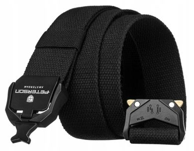 Pasek męski, czarny, Peterson