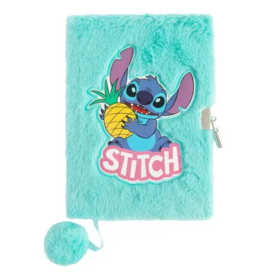 Paso, Lilo i Stitch, pamiętnik z kłódką, pluszowy, 96 kartek, linia, zielony