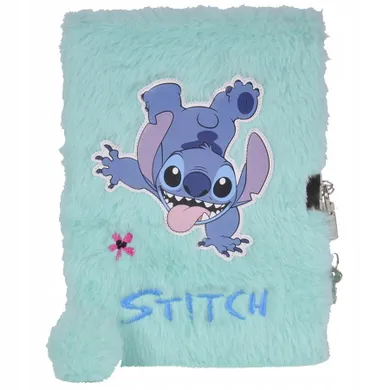 Paso, Lilo i Stitch, pamiętnik z kłódką, pluszowy, A5, 96 kartek, linia, Flowers