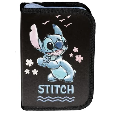 Paso, Lilo i Stitch, piórnik rozkładany, pojedynczy, z wyposażeniem, Sky Blue