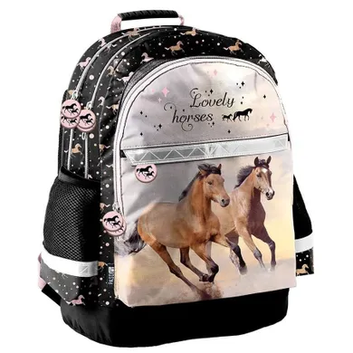 Paso, plecak szkolny, 2-komorowy, Lovely Horses