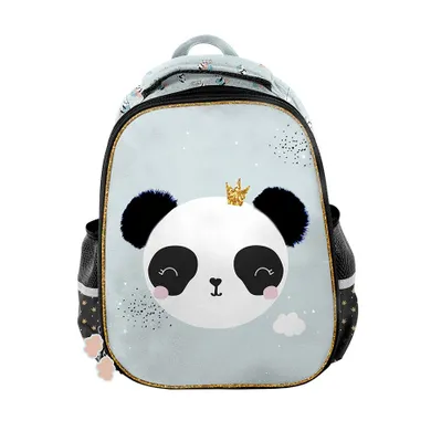 Paso, plecak szkolny, 2-komorowy, Panda Blue