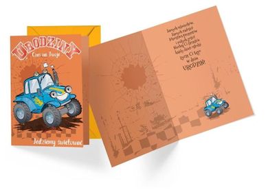 Passion Cards, karnet B6 z kopertą, Urodziny, Truck
