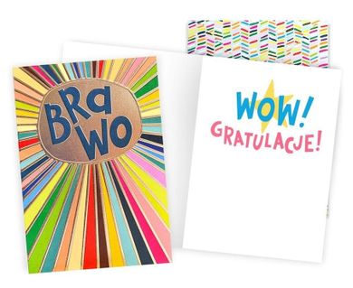 Passion Cards, karnet, Brawo Gratulacje