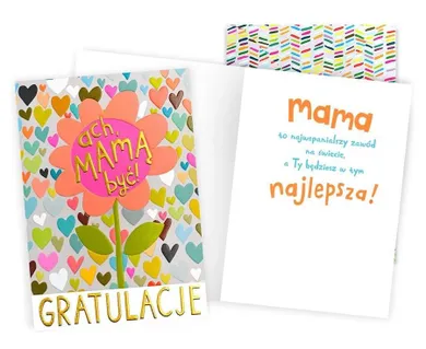 Passion Cards, karnet, Gratulacje Mama