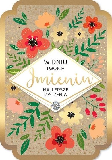 Passion Cards, karnet, Imieniny Kraft