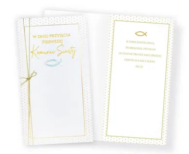 Passion Cards, karnet, Komunia