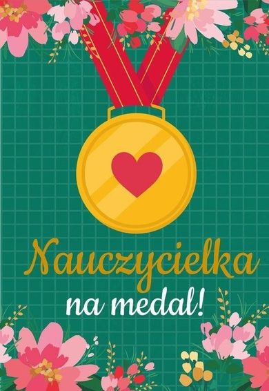 Passion Cards, karnet, Nauczycielka Na Medal