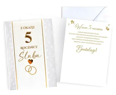 Passion Cards, karnet, Rocznica Ślubu 5