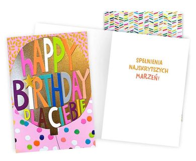 Passion Cards, karnet, urodziny, Balon