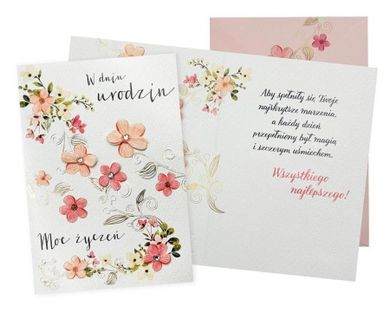 Passion Cards, karnet, Urodziny damskie, kwiaty