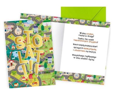 Passion Cards, karnet, Urodziny dziecięce, droga