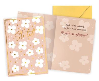Passion Cards, karnet, Urodziny, kwiatki