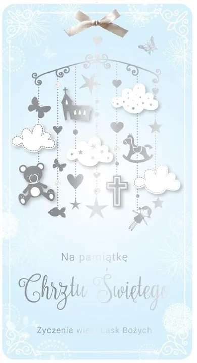 Passion Cards, karnet z kopertą, Chrzest, 110-210 mm