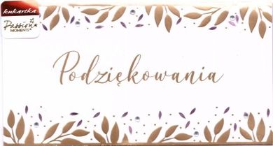 Passion Cards, karnet z kopertą, Podziękowanie, 114-215 mm