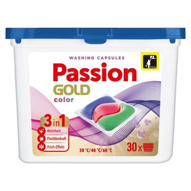 Passion Gold, kapsułki do prania 3w1, kolor, 30 szt.