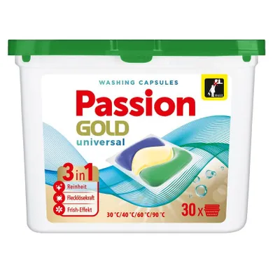 Passion Gold, kapsułki do prania 3w1, universalne, 30 szt.