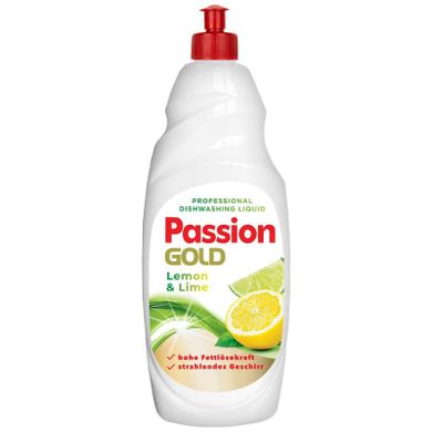 Passion Gold, płyn do mycia naczyń, lemon & lime, 850 ml