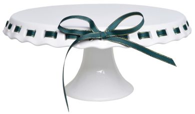 Patera ze wstążką, zielona, 31 cm