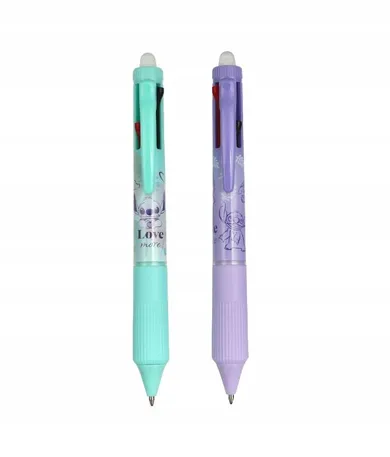 Patio, Lilo i Stitch, długopis wymazywalny automatyczny, 4-kolorowy, pastel, 1 szt.