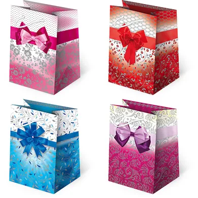 Paw, torebki ozdobne, kokardy, jasne, 10 szt.