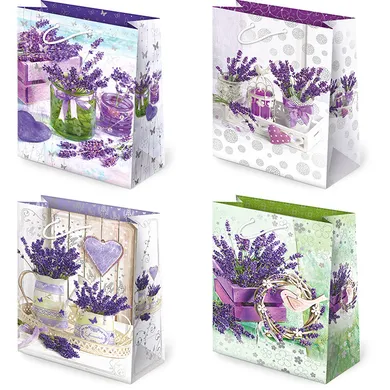 Paw, torebki ozdobne, kwiaty, lawenda, 10 szt.