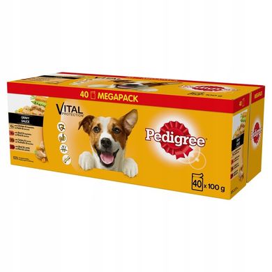 Pedigree, Adult, karma mokra dla psa z mięsem i warzywami, 40-100g