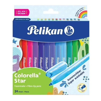 Pelikan, Colorella Star, flamastry, 24 kolory