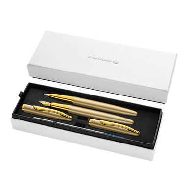 Pelikan, Jazz Noble Elegance, pióro kulkowe + pióro wieczne, Gold