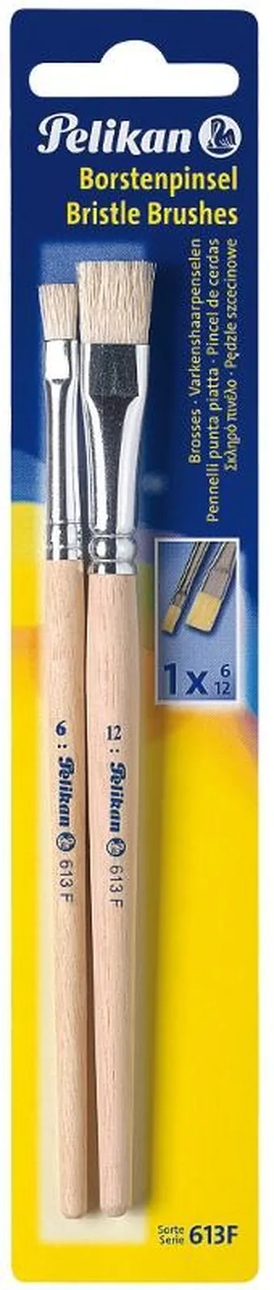 Pelikan, pędzelki płaskie, gr 6,12, 2 szt.