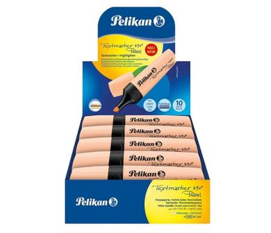 Pelikan, zakreślacz, pastelowy, pomarańczowy, 10 szt.