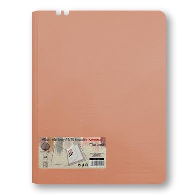 Penmate, album ofertowy A4, 40 koszulek, morandi różowy