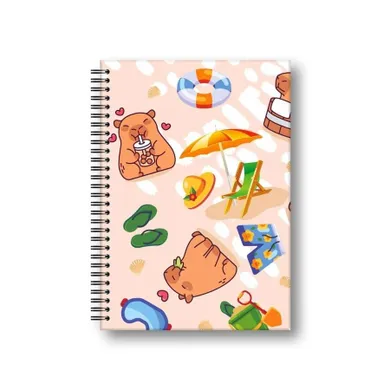 Penmate, brulion, A5, 80 kartek, kratka, Kapibara plaża, 1 szt.