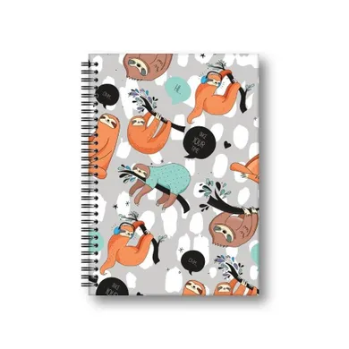 Penmate, brulion, A5, 80 kartek, kratka, Leniwce, 1 szt.