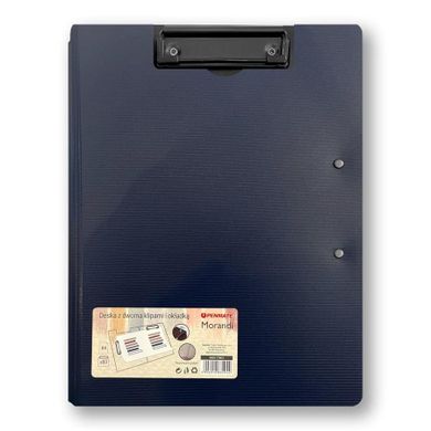 Penmate, deska z dwoma klipami i okładką A4/A3, granatowa