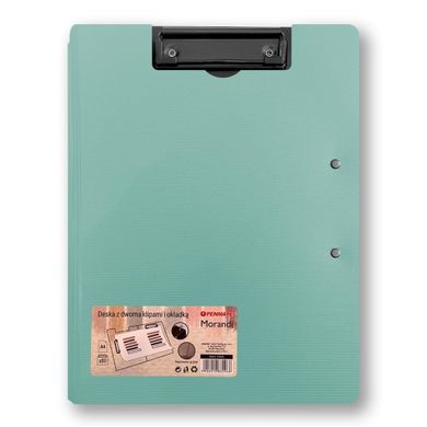 Penmate, deska z dwoma klipami i okładką A4/A3, niebiesko-zielony