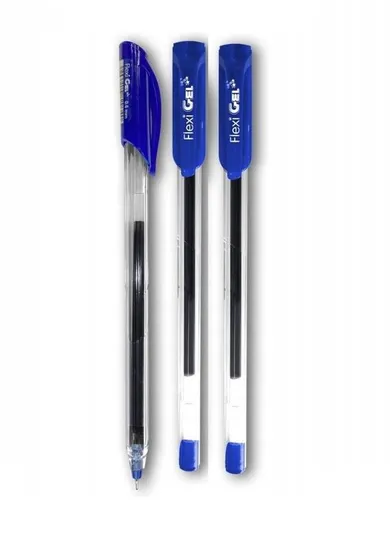 Penmate, Flexi Gel, długopis żelowy, niebieski, 3 szt.