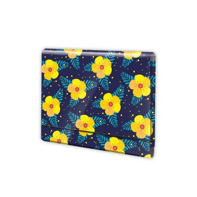 Penmate, teczka A5 łamana na gumkę, kwiatki, 1 szt.