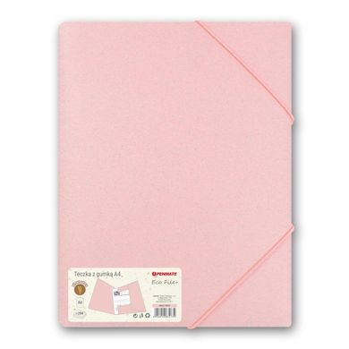 Penmate, teczka z gumką A4, różowa