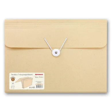 Penmate, teczka z przegródkami A4, żółta