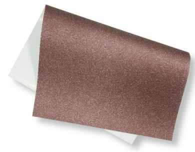 Penword, brystol brokatowy, 200g, brązowy, 40-60 cm, 5 arkuszy