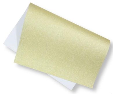 Penword, brystol brokatowy, 200g, cytrynowy, 40-60 cm, 5 arkuszy