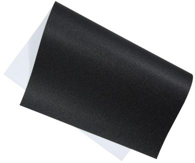 Penword, brystol brokatowy, 200g, czarny, 40-60 cm, 5 arkuszy