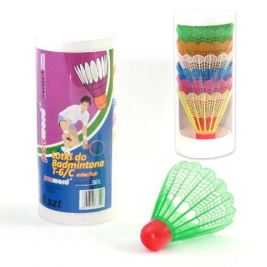 Penword, lotki do badmintona w tubie, kolor, 6 szt.