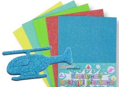 Penword, naklejki piankowe, transport, 20,3-31,20 cm, 5 szt.