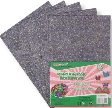 Penword, pianka multicolor, brokat, 20-30, 5 szt.