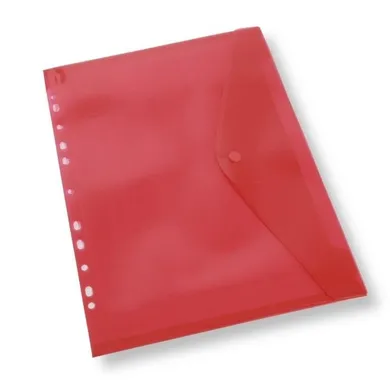 Penword, teczka A4 kopertowa z europerforacją, czerwona