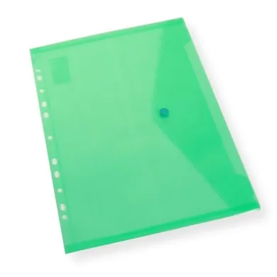 Penword, teczka A4 kopertowa z europerforacją, zielona