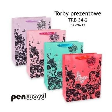 Penword, torebka prezentowa, 32-26-12 cm, 1 szt.