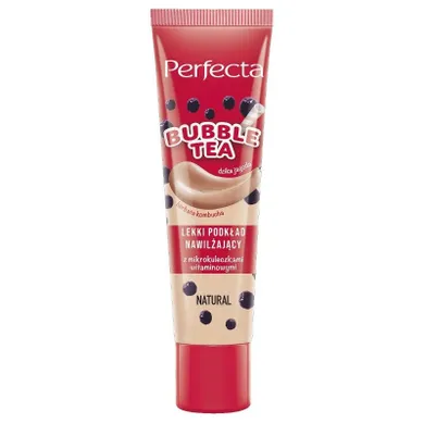 Perfecta, Bubble Tea, lekki podkład nawilżający, natural, 30 ml